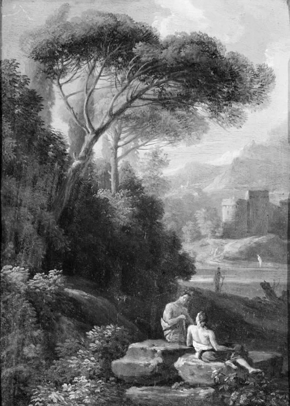 Paesaggio italiano con figure - Statens Museun for Kunst